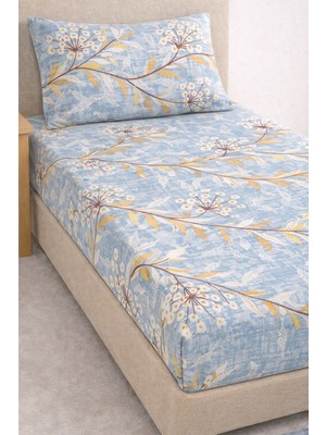 Tek Kişilik Desenli Lastikli Çarşaf Seti 100X200 cm + 1 Yastık Kılıfı 50X70