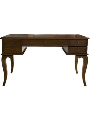 Masifart Orfe Ahsap Calisma Masası 140 cm Ceviz