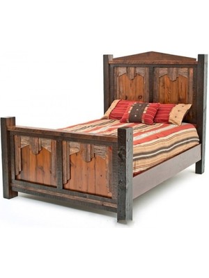 Masifart Pinea Tek Kişilik Ağaç Karyola Masif Ahşap Eskitme