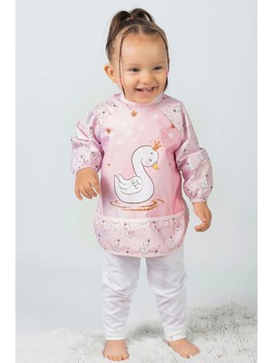 UmBaby Kuğu Desen Giyilebilir Mama Önlüğü Sıvı Geçirmez Microfiber