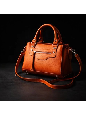 VogueaStyle Modern Turuncu El & Omuz Çantası – Enerjik Şıklık