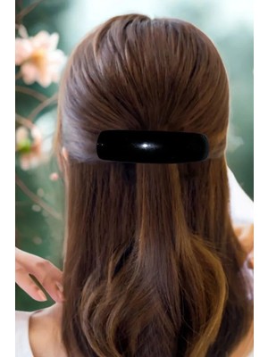 Caş Dekorasyon Siyah Renk Otomat Toka