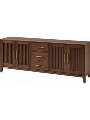 Masifart Marie Çıtalı Konik Çekmeceli Konsol