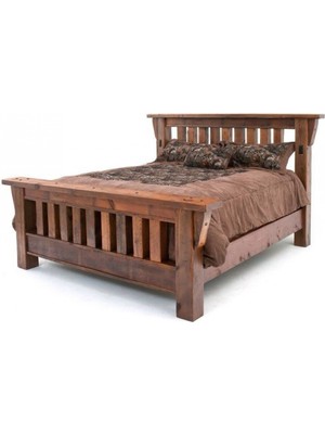 Masifart Kapry Ahşap Karyola Klasik Çift Kişilik Ahşap Yatak Başlığı