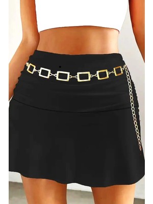 Caş Dekorasyon Altın Renk Zincir Kemer