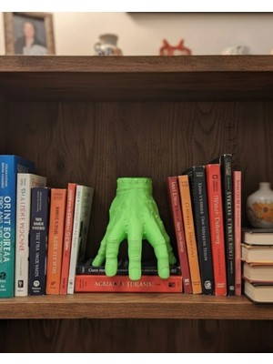 Epilons 3D Yeşil El Heykeli 27X22 cm Raf ve Konsol Üstü Dekor