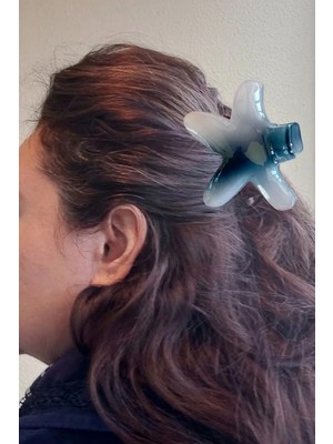 Caş Dekorasyon Lacivert Renk Deniz Yıldızı Model Mandal Toka