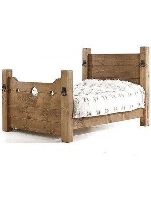 Masifart Toros Tek Kişilik Ağaç Karyola