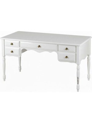 Masifart Jarlan 5 Çekmeceli 140 cm Tornalı Çalışma Masası