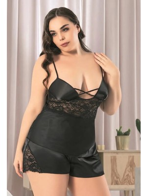 4248 Miss Laris Gecelik Siyah - 2xl