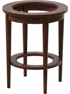 Masifart Brend Bohem Yuvarlak Camlı Saksılık