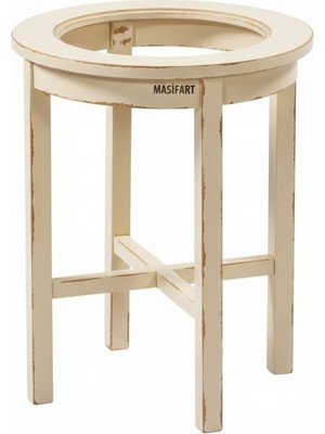 Masifart Spiridi Çapraz Yuvarlak Camlı Saksılık