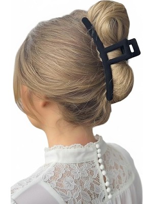 Caş Dekorasyon Siyah Renk Kadife Mandal Toka