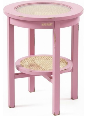 Masifart Afrod Çapraz Yuvarlak Hasırlı Saksılık