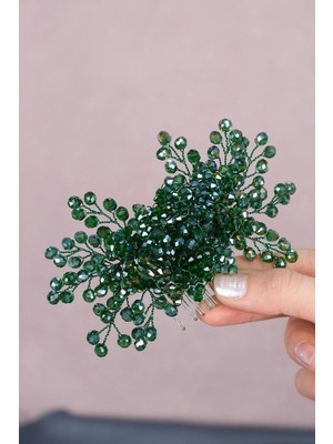 Byen Giyim Gelin Renkli Dünya Tacı Rigel Boncuklu Taraklı Toka Gelin Aksesuarı – Diğer Saç Aksesuarları