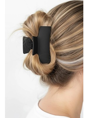 Caş Dekorasyon Mat Siyah Renk Mandal Toka