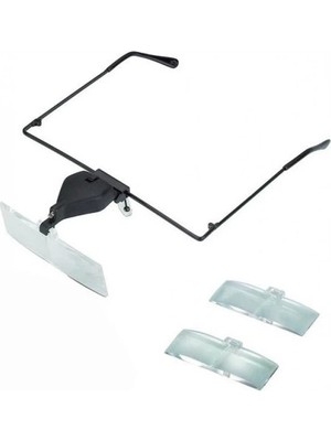 Indispensablely Gözlük Modeli 1.5x,2.5x,3.5x 3 Adet Lensi Gözlük Büyüteç