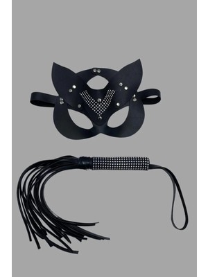 Byen Giyim Taşlı Renkli Dünya Deri Kırbaç ve Maske 2 Li Set 700948 Sıra Sendeson Halişimdi Sırası