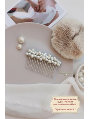 Byen Giyim Özel Tasarım Şık Elbisenkli Dünya Saç Aksesuarı Incili Mielbise