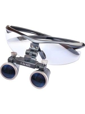 Indispensablely 3.5X420MM Diş Cerrahi Gözlük Lens Büyüteç,taşıma Çantalı