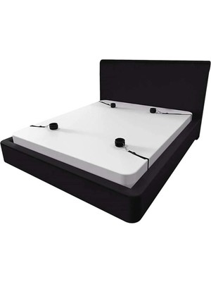 Byen Giyim Fantazi Renkli Dünya Ayarlanabilir Yatak Kelepçesi El Ayak Fantezi Yatak Bağlama Esaret Deri Kelepçe