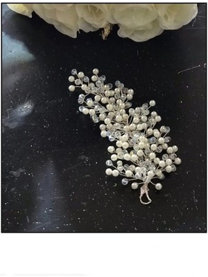 Byen Giyim Sadelikten Yanaelin Saç Tokası Gelin Saç Aksesuar Nişan Kına Söz Saç Aksesuar