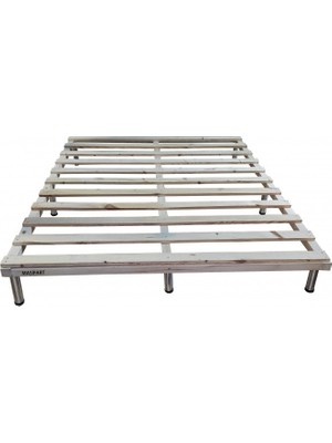 Masifart Çift Kişilik Ahşap Somya Karyola 160X200