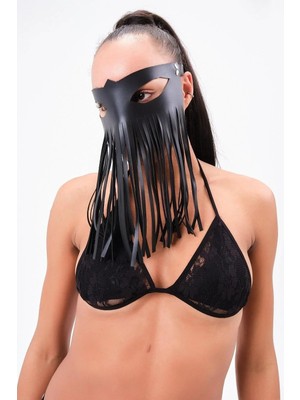 Byen Giyim Ne Izlemeli Yryanaantezi Kısa Püsküllü Kadın Maske 80042B