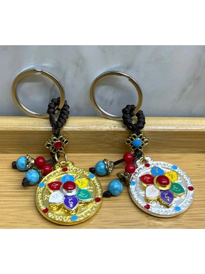 Indispensablely Metal Lotus Tılsımlı Şans Anahtarlık ALK4460