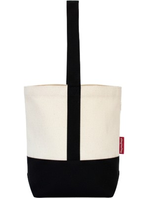 Baghashtag Çift Bölmeli Siyah Kanvas Termos Çantası