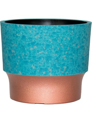 Hc Companies Sprite Yuvarlak Bitki Saksısı, 17,7 cm (7 Inç) Sprite Yuvarlak Bitki Saksısı, Drenajlı, Iç Mekan Dış Mekan Bitkileri Için, Turkuaz