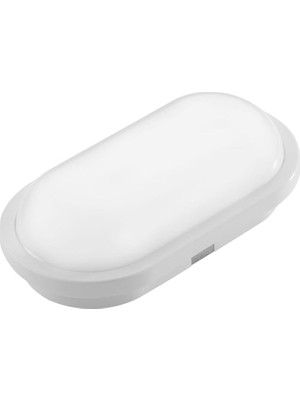 20W Oval Beyaz LED Nemliyer Armatür – IP65 Su Geçirmez Tavan/duvar Lambası, 6500K Beyaz Işık, 2000 Lümen, 27X16.7 Cm, Iç ve Dış Mekan Kullanıma Uygun, Banyo Balkon Bahçe Aydınlatması