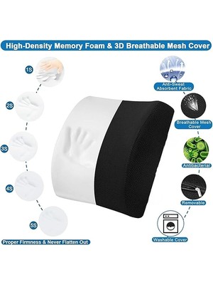 Planet Bel Yastığı Bel Destek Yastığı Ortopedik Visco Yastık