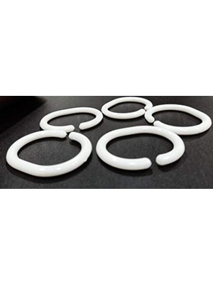 Banyo Duş Perde Halkası Kancası 12 Adet Perde Askısı