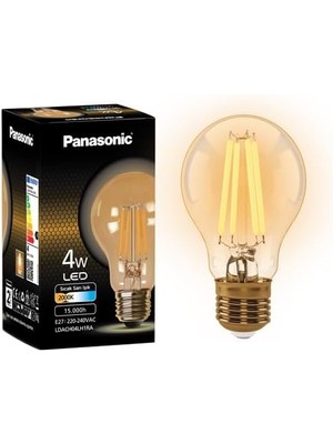 E27 Fil Lamba, Sarı Işık 4W 360LM 2000K Gold