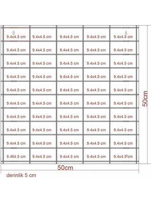 Hobi Araba Rafı Beyaz 50'li (Hot Wheels Uyumlu, Matchbox Uyumlu)