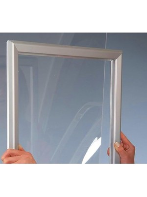 Levha 1mm Şeffaf Pleksi Levha Cam Görünümlü Pleksi Tablo Camı 30 x 55CM