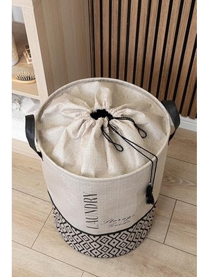 Yuvarlak Torbalı Düzenleyici Kirli Çamaşır Oyuncak Sepeti Organizer