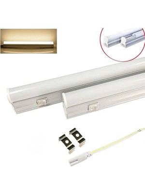 Geldi Mutfak Tezgah Altı Aydınlatma Slim LED Bant Armatür 220 Volt Elektrik ile Çalışır Mutfak Dolap Altı LED Tezgah Işığı (Gün Işığı, 15 Watt - 87,5 Cm)