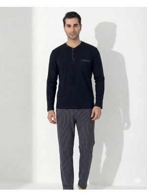 Boyraz 0404 Erkek Uzun Kol Pijama Takımı