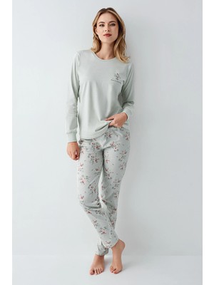 Rolypoly 3703-S Kadın Uzun Kol Pijama Takım