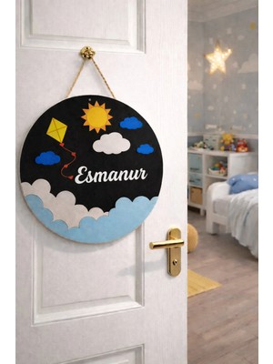 Genç Kız Odası Kapı Veya Duvar Süsü Kişiye Özel Şık ve Tasarım No 1071