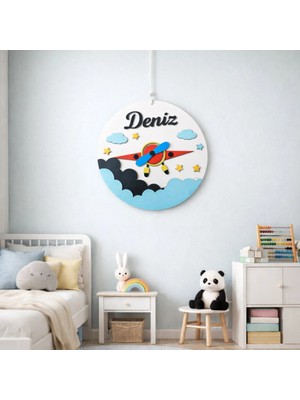 Genç Odası Kapı Veya Duvar Süsü Kişiye Özel Şık ve Modern No 08