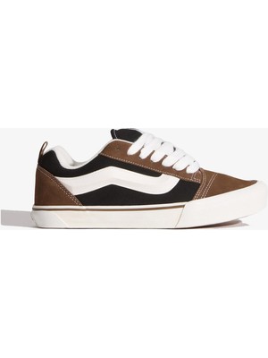 Vans Knu Skool Unisex Siyah Sneaker Kalın Bağcık Detayları ile Konforlu Tasarım