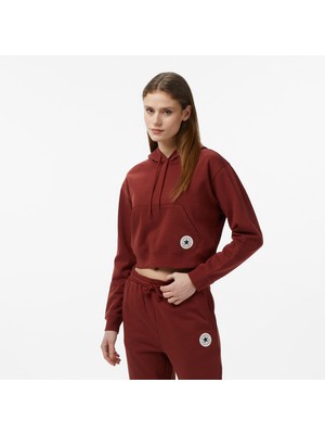 Converse Classic Kadın Mor Crop Sweatshirt.mjz