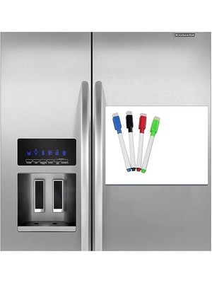 Magnet Magnetli Kalemli Buzdolabı Notluk 25X35 cm - Magnet Planlayıcı Buzdolabı Not Panosu + 2 Kalem