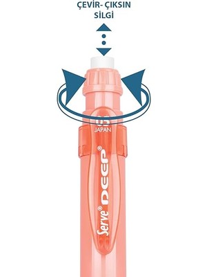 Deep Mekanık Kursun Kalem 05MM Mercan