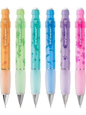 Deep Mekanik Kurşun Kalem Pastel Doğa Serisi 0.7 mm 6'lı Set