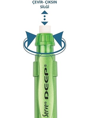 Deep Mekanik Uçlu Kalem 0.7 mm Metalik Fıstık Yeşil