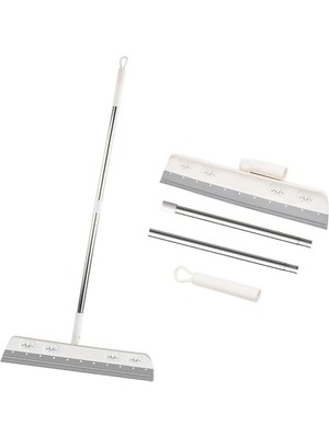 Ayko Uzun Saplı Duş Sıyırıcı, Dayanıklı Profesyonel Köpük Su Sileceği Zemin, Çıkarılabilir Zemin Sileceği Cam Sileceği, Banyo, Pencere, Banyo, Mutfak Temizliği Için Uygun (Gri)